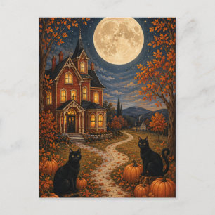 Postal Festiva Los Centinelas de la Luna de Otoño