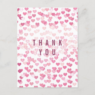 Postal Festiva Los corazones del amor de Ombre le agradecen