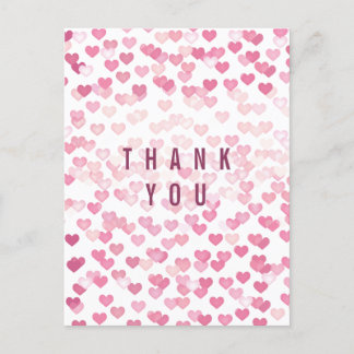 Postal Festiva Los corazones del amor de Ombre le agradecen