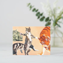 Los gatos van a jugar