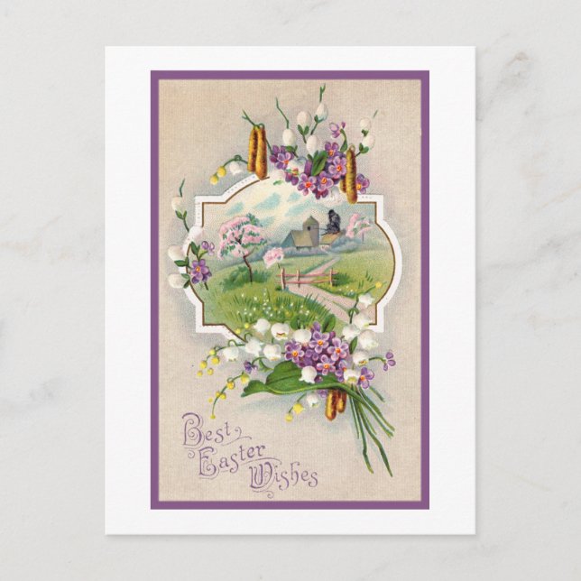 Postal Festiva Los mejores deseos de Semana Santa (Anverso)
