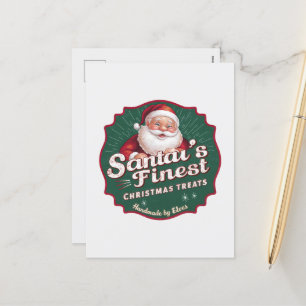 Postal Festiva Los mejores Navidades de Santa tratan de agregar m