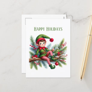 Postal Festiva Los Navidades festivos pueden agregar un mensaje