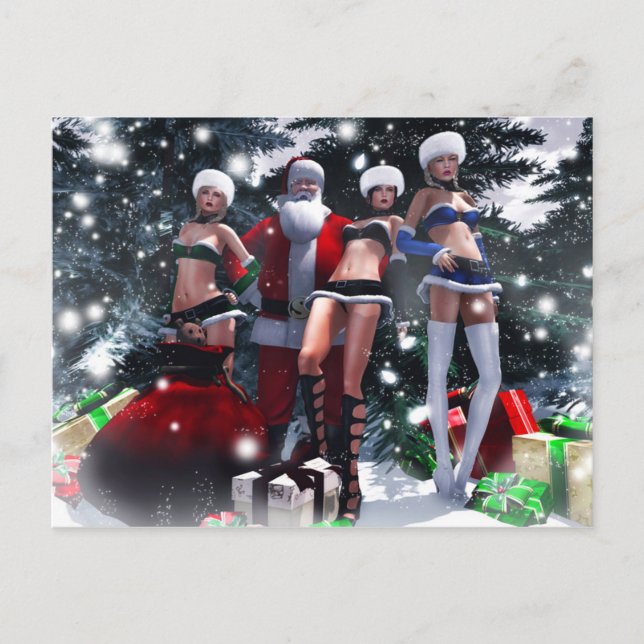 Postal Festiva Los navidades llegaron temprano (Anverso)