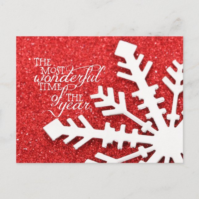 Postal Festiva Los Navidades rojos de la época más maravillosa de (Anverso)