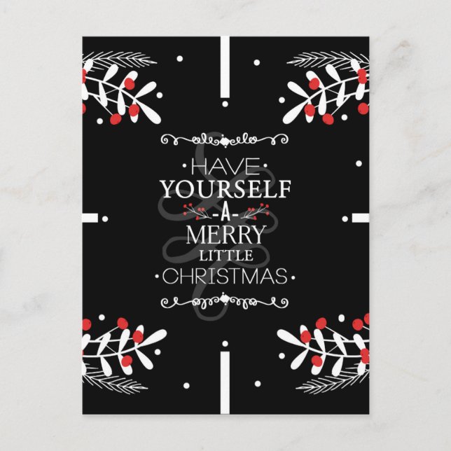 Postal Festiva Los navidades Se Tienen... Festividades De Los Ber (Anverso)