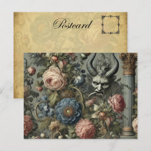 Postal Festiva Los pecados del adinerado diseño victoriano gótico