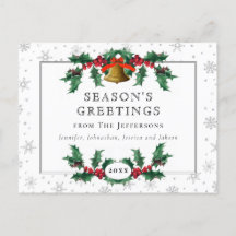 Los saludos clásicos de la temporada blanca sin fo