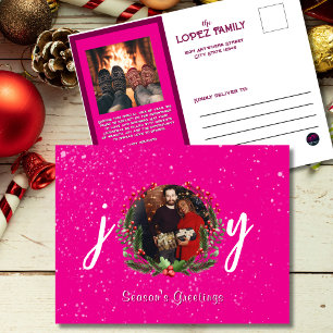 Postal Festiva Los saludos de temporada alegran la vibrante foto 
