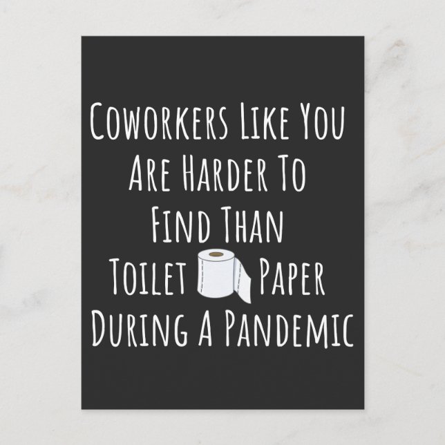 Postal Festiva Los Trabajadores Como Tú Son Más Difíciles De Enco (Anverso)
