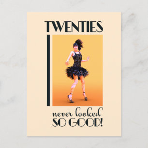 Postal Festiva Los veinte nunca se vieron tan bien Vintage