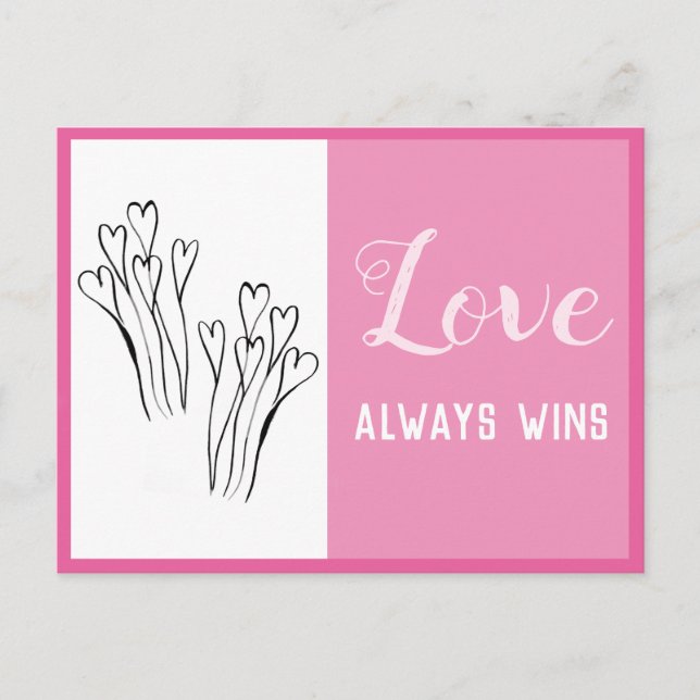 Postal Festiva LOVE Always Wins Affirmation Card (Anverso)
