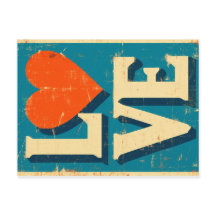 LOVE gráficos inspirados en los años 1960