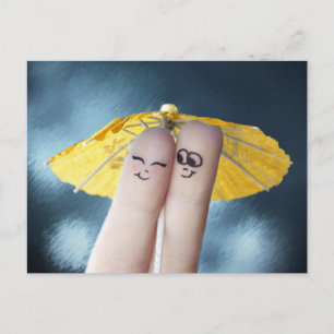 Postal Festiva Love Valentine Postcard