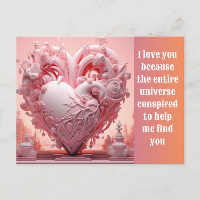 Postal Festiva Love you  (Anverso)