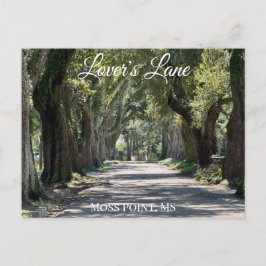 Postal Festiva Lover's Lane, Moss Point, MS Postcard