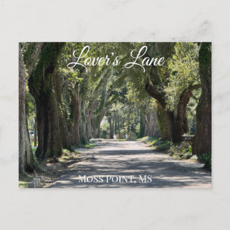Postal Festiva Lover's Lane, Moss Point, MS Postcard