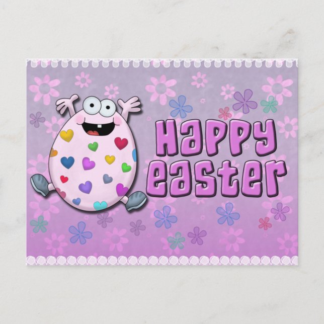 Postal Festiva Lovey the Happy Easter Egg (Anverso)