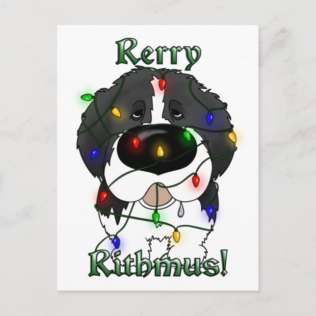 Postal Festiva Luces de Navidades de Terranova (Anverso)