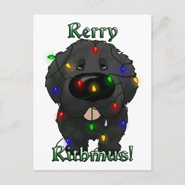 Postal Festiva Luces de Navidades de Terranova (Anverso)