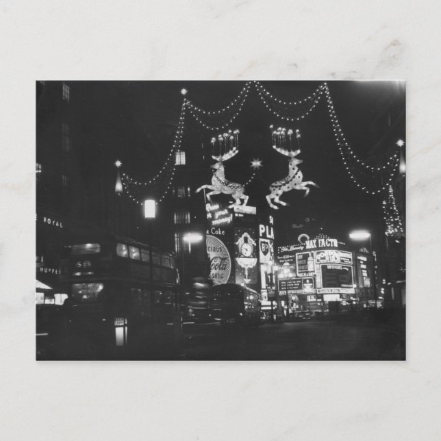 Postal Festiva Luces navidades (Anverso)