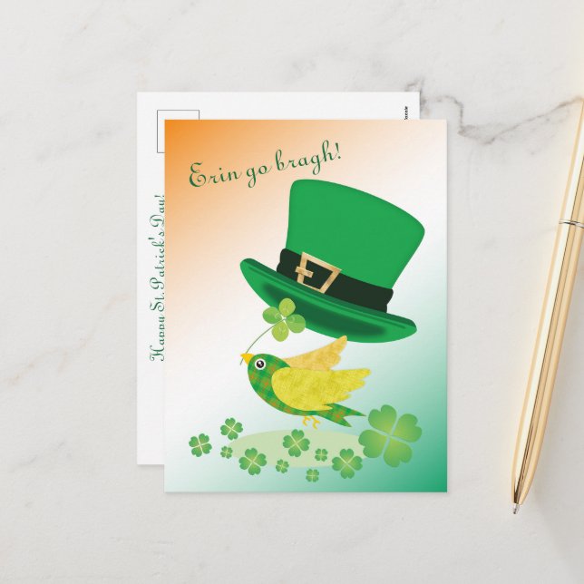 Postal Festiva Lucky Flight del zapatero (Anverso/Reverso In Situ)