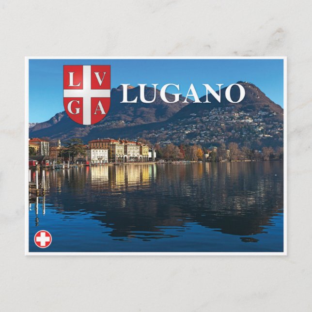 Postal Festiva Lugano - Suiza (Anverso)