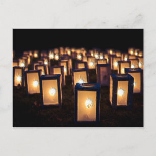 Postal Festiva Luminarios navidades de noche