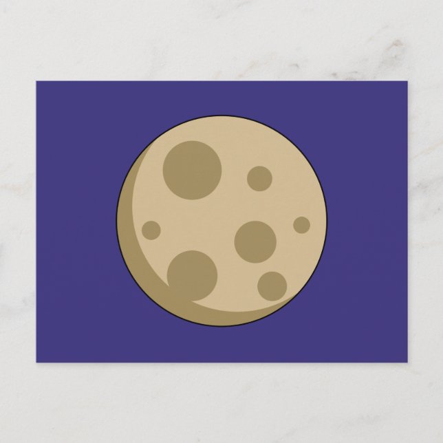 Postal Festiva Luna llena (Anverso)