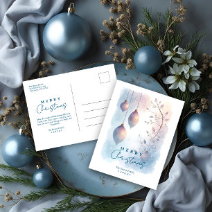 Postal Festiva Luxury Nordic Watercolor Christmas Minimalist 