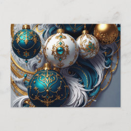Postal Festiva Luxus Weihnachtskugeln Blau Gold Ornament