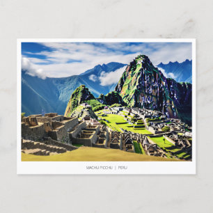 Postal Festiva Machu Picchu, Perú