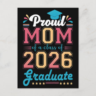 Postal Festiva Madre orgullosa de un graduado de la promoción de