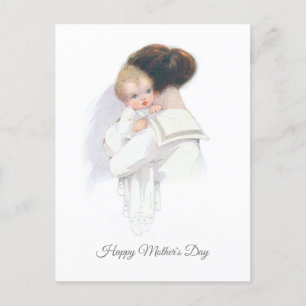 Postal Festiva Madre y bebé en el Día de la Madre