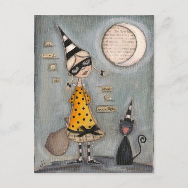 Postal Festiva Magia Luna - Postcard de vacaciones (Anverso)
