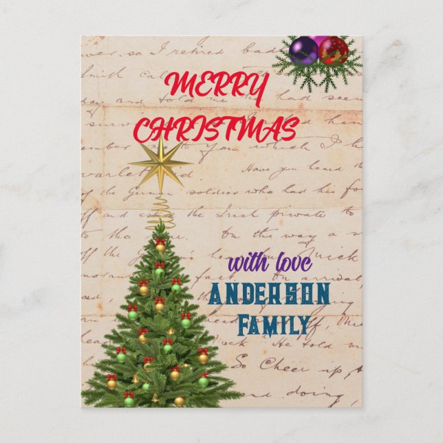 Postal Festiva MAGIC ENCHANANING ELEGANCE CHRISMAS POST Card (Anverso)