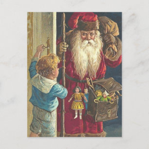 Postal Festiva Magníficos Navidades PostCard Victoria Santa