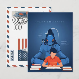 Postal Festiva Maha shivratri abarca conocimiento y crecimiento e