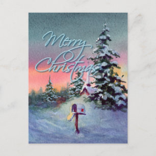 Postal Festiva MAILBOX de navidades por SHARON SHARPE