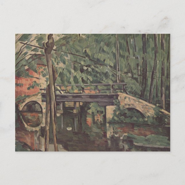 Postal Festiva Maincy Bridge - Paul Cezanne - c1880 (Anverso)
