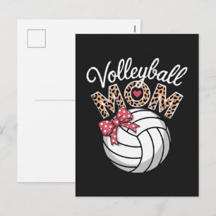 Postal Festiva Mamá de voleibol