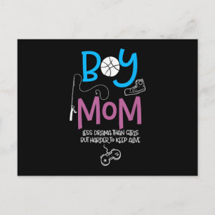 Postal Festiva Mamá divertida de niños Orgullosa mamá Feliz día d
