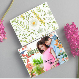 Postal Festiva Mamá personalizada para fotografiar el día de la m