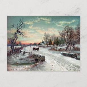 Postal Festiva MAÑANA del NAVIDAD, c1885.