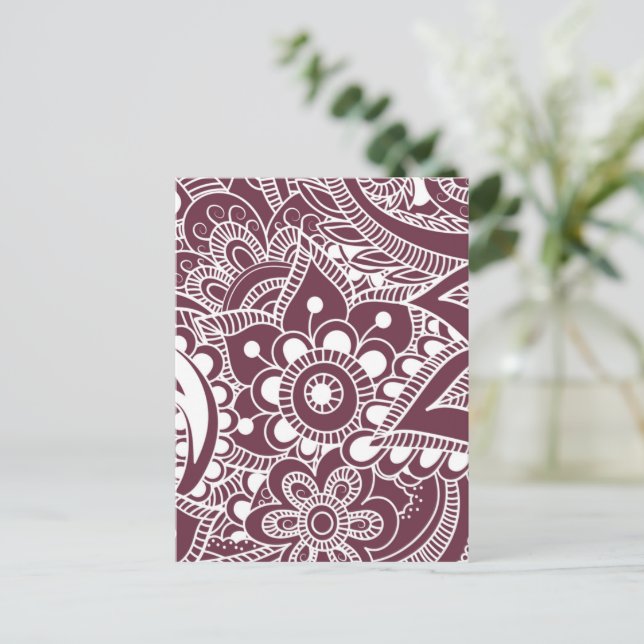 Postal Festiva Mandala de lujo 44 (Anverso de pie)