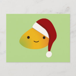 Postal Festiva Mango Navidades de Kawaii