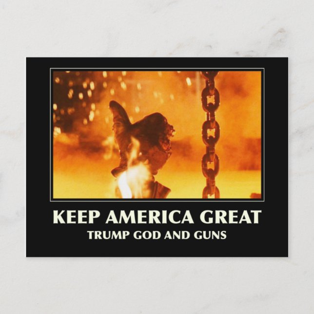 Postal Festiva Mantener a Estados Unidos grande (Anverso)