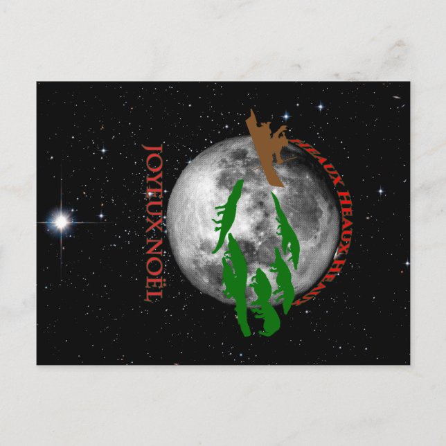 POSTAL FESTIVA MANTENER CALMA Y LAISSEZ LES BONS TEMPS ROULER (Anverso)