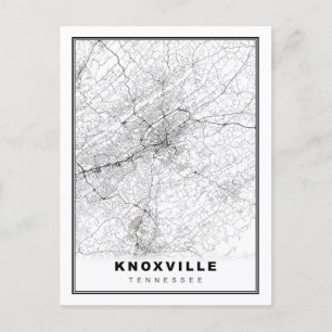 Postal Festiva Mapa de Knoxville