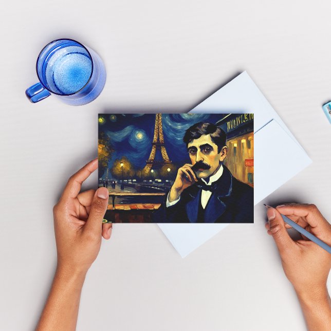 Postal Festiva Marcel Proust en París -fantasía (Subido por el creador)